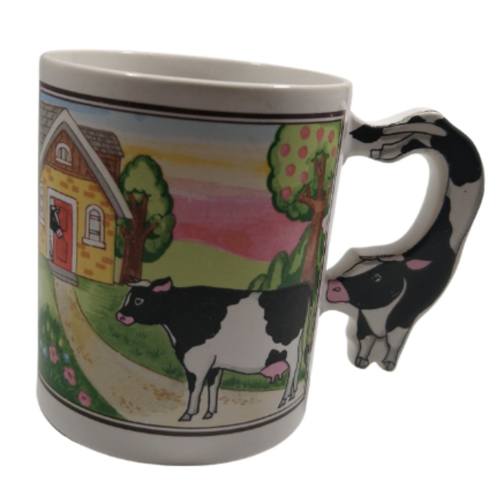 Vintage Cow Mug
